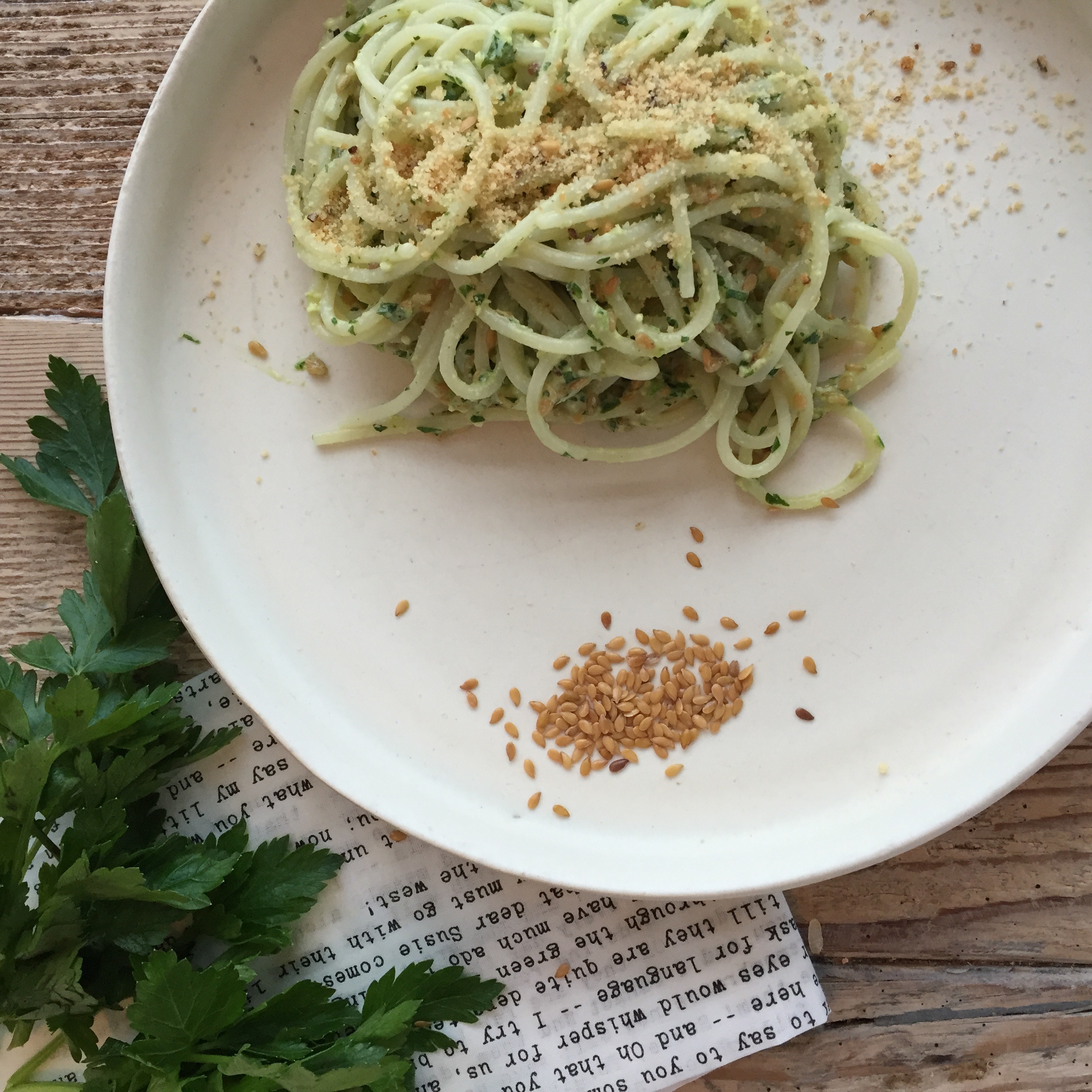 plant based green alfedo